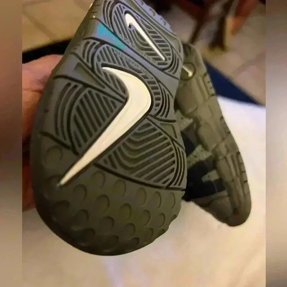 NIKE AIR MORE UPTEMPO (PS) COOL GREY-MIDNIGHT NAVY BLUE-WHITE  [DM3318-009] - Picture 9 of 14